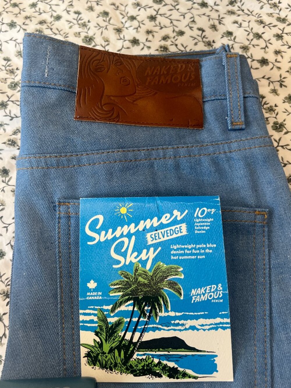 Naked & Famous Summer Sky Selevedge - 10oz - New